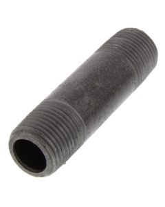 1/2" x 3" Schedule 80 Heavy Duty Black Nipple