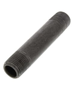 1/2" x 4" Schedule 80 Heavy Duty Black Nipple
