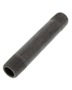 1/2" x 4-1/2" Schedule 80 Heavy Duty Black Nipple