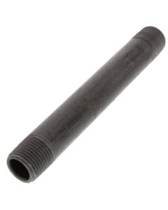 1/2" x 6" Schedule 80 Heavy Duty Black Nipple