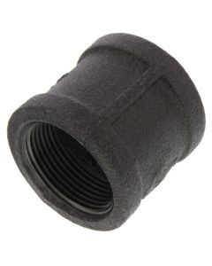 1-1/4" Black Malleable Iron Right & Left Coupling