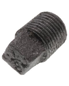 1/8" Black Solid Plug