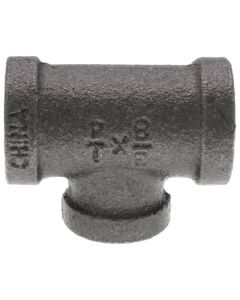 3/8" x 3/8" x 1/4" Black Reducing Tee