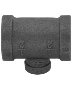 1/2" x 1/2" x 1/8" Black Reducing Tee
