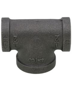 1/2" x 1/2" x 3/4" Black Reducing Tee