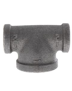 1/2" x 1/2" x 1" Black Reducing Tee