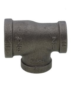 3/4" x 1/2" x 1/2" Black Reducing Tee