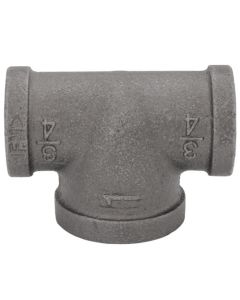 3/4" x 3/4" x 1" Black Reducing Tee