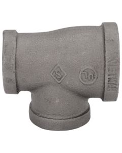 1-1/4" x 1" x 1" Black Reducing Tee
