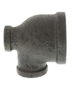 1-1/2" x 1/2" x 3/4" Black Reducing Tee