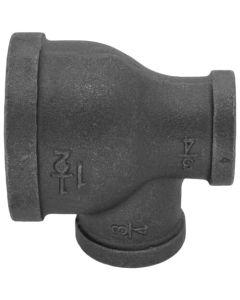 1-1/2" x 3/4" x 3/4" Black Reducing Tee