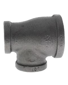 1-1/2" x 1" x 1" Black Reducing Tee