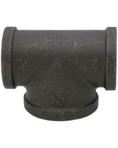 1-1/2" x 1-1/2" x 2" Black Reducing Tee