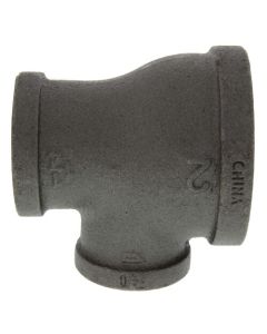 2" x 1-1/4" x 1" Black Reducing Tee