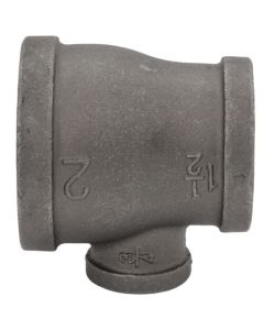 2" x 1-1/2" x 3/4" Black Reducing Tee