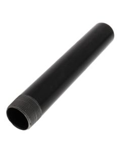 1-1/4" x 10" Black Toe Nipple