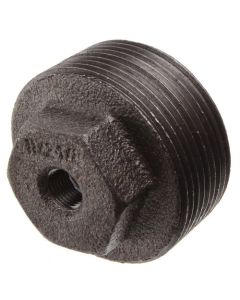 1-1/2" x 1/8" Black Hex Bushing