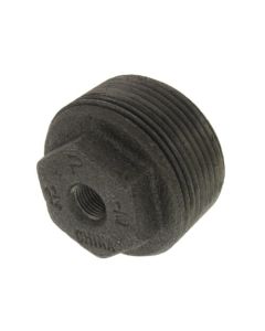 1-1/4" x 1/8" Black Hex Bushing