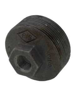 2" x 3/8" Black Hex Bushing