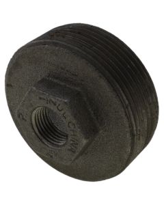 2-1/2" x 1/2" Black Hex Bushing