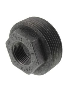 2-1/2" x 1" Black Hex Bushing