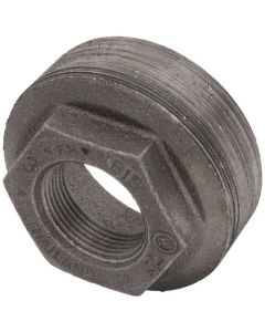 3" x 1-1/4" Black Hex Bushing