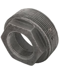 3" x 1-1/2" Black Hex Bushing
