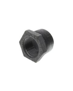 4" x 1-1/2" Black Hex Bushing
