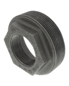 4" x 2" Black Hex Bushing