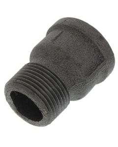 1" Black Extension Piece