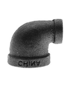 1/2" x 1/8" Black 90° Reducing Elbow