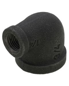 3/4" x 1/4" Black 90° Reducing Elbow