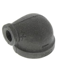 1" x 1/4" Black 90° Reducing Elbow