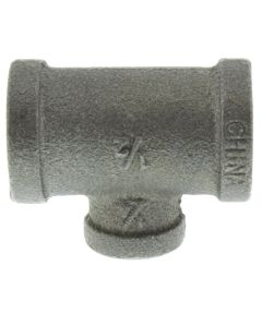 1/2" x 1/2" x 1/4" Black Reducing Tee