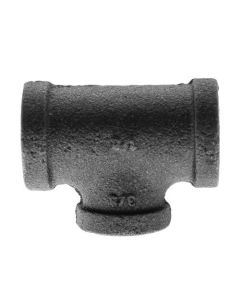 1/2" x 1/2" x 3/8" Black Reducing Tee