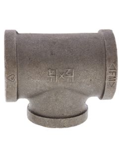 1-1/2" x 1-1/2" x 1-1/4" Black Reducing Tee