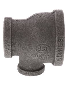 1-1/2" x 1" x 1/2" Black Reducing Tee