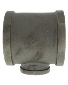 4" x 4" x 2" Black Reducing Tee