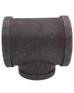 4" x 4" x 3" Black Reducing Tee