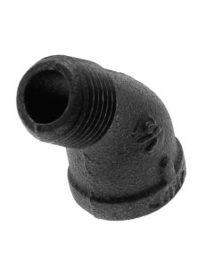 1/2" Black 45° Street Elbow