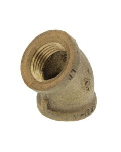 1/2" FIP 45-Degree Brass Elbow (Lead Free)
