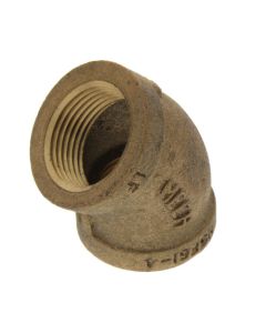 3/4" FIP 45-Degree Brass Elbow (Lead Free)
