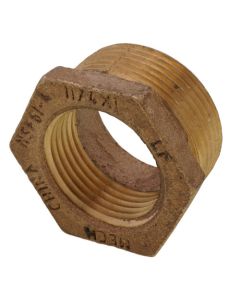 1-1/4" x 1" MIP x FIP Brass Bushing (Lead Free)