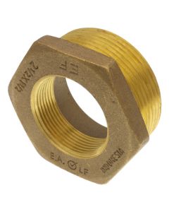 2-1/2" x 1-1/2" MIP x FIP Brass Bushing (Lead Free)
