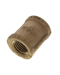 1/4" FIP Brass Coupling (Lead Free)