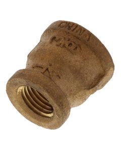 3/8" x 1/4" FIP Brass Coupling (Lead Free)