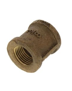 3/8" FIP Brass Coupling (Lead Free)