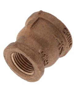 1/2" x 3/8" FIP Brass Coupling (Lead Free)