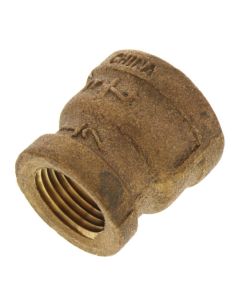 3/4" x 1/2" FIP Brass Coupling (Lead Free)