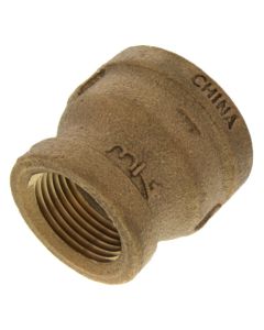 1" x 3/4" FIP Brass Coupling (Lead Free)